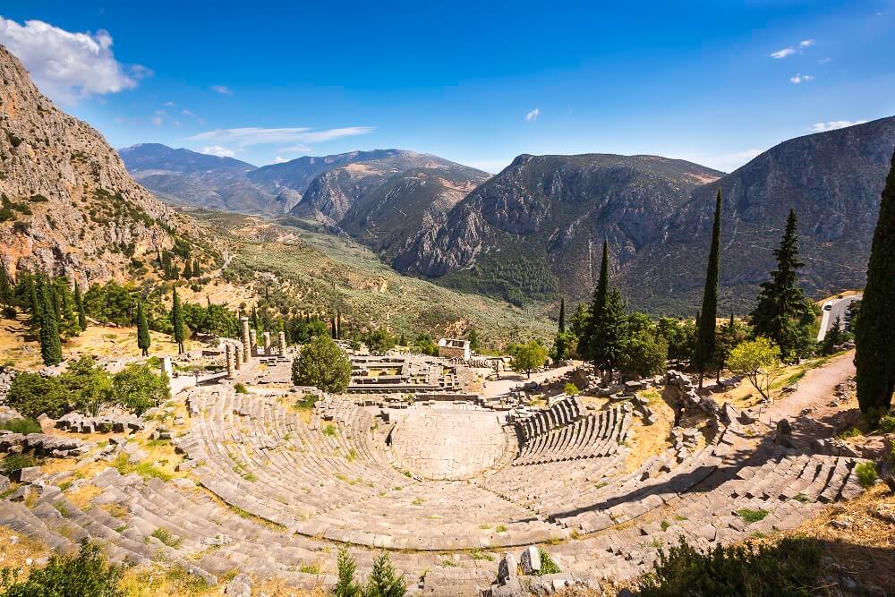 Antikes Delphi in traumhafter Umgebung