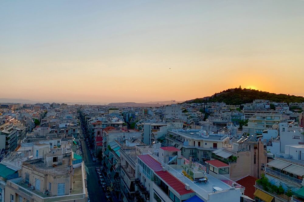 Athen über den Dächern